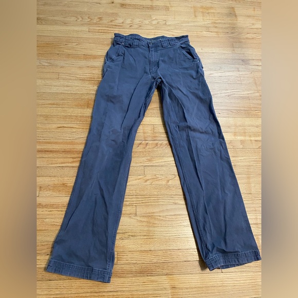 Duluth Trading Co. Men's 34 x 34 Flex Fire Hose Blue Casual Pants - Picture 1 of 9